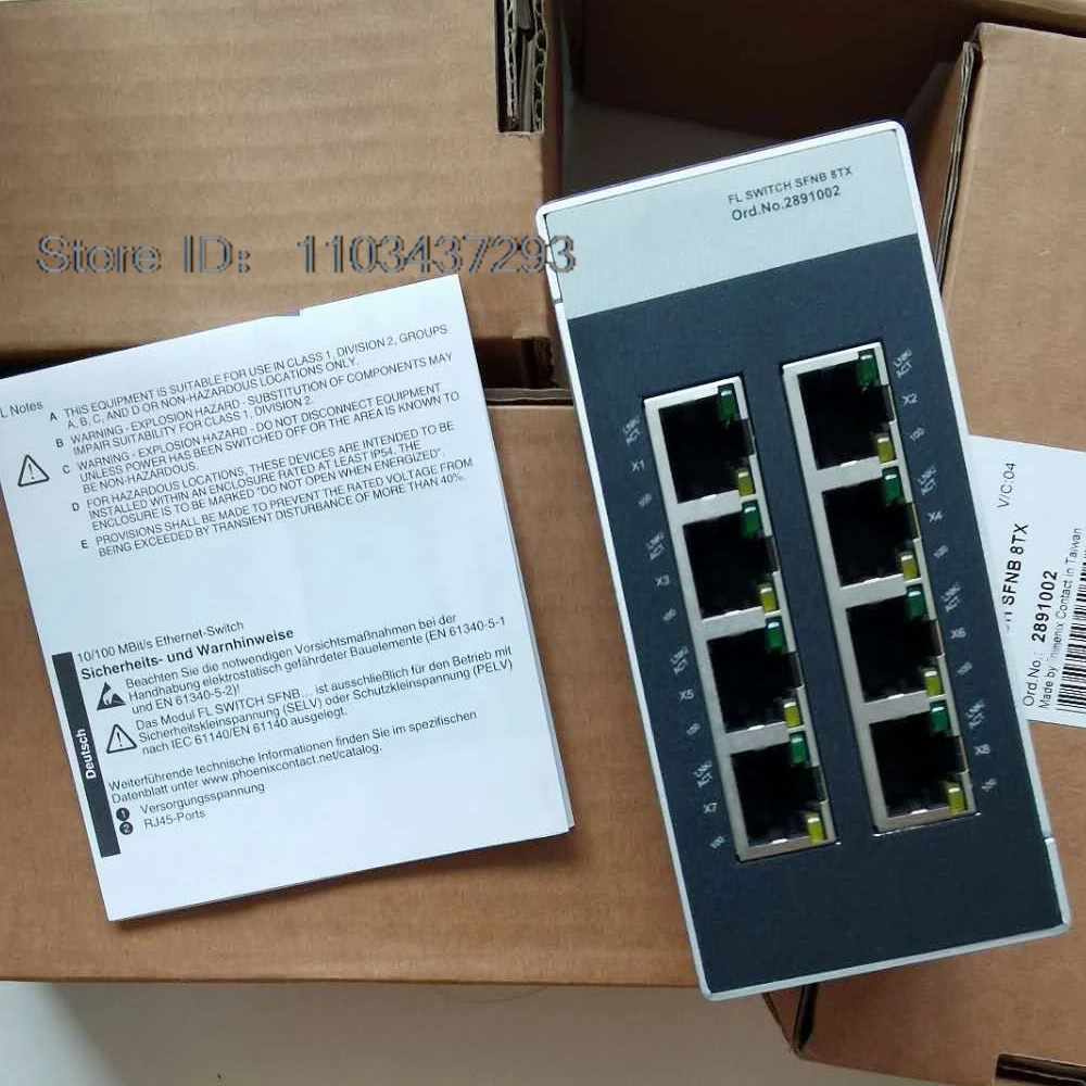 Для промышленного Ethernet-коммутатора Phoenix FL-коммутатор SFNB 8TX 2891002