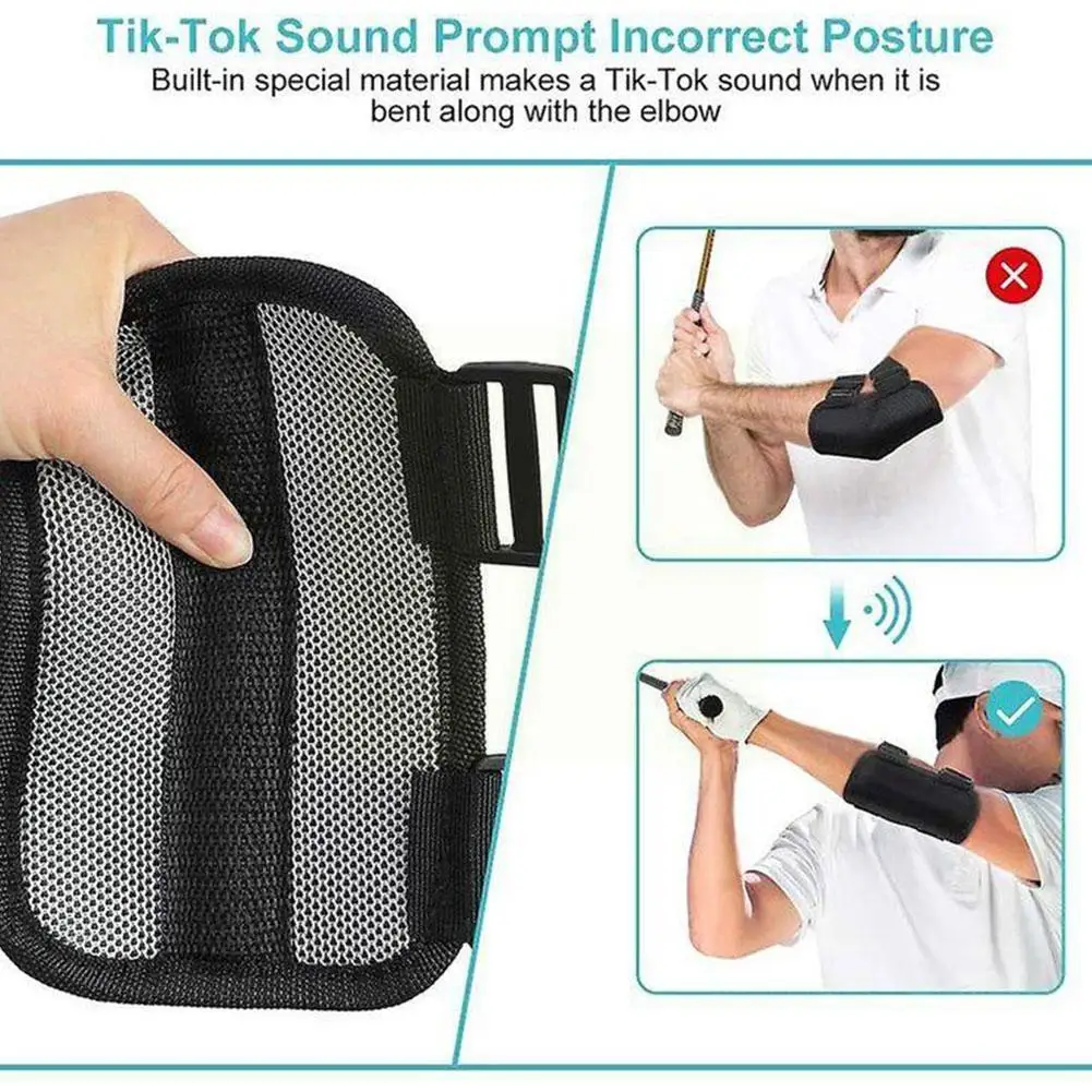 

Golf Training Aid Supplies Golf Elbow Brace Arch Corrector Golf Correction Posture Belt Practice Straight Swing Swing Train O3K3
