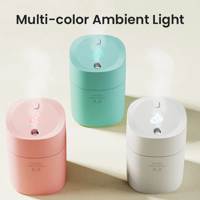 

Home Mini Aromatherapy Air Humidifier Sprayer Desktop USB Rechargeable Diffuser Auto Shut Off Silent Humidifier With Night Light