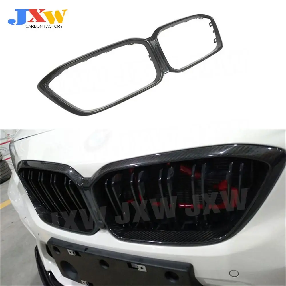 

Dry Carbon Fiber/FRP Front Grille Mesh Trim Grill Outline Frame Cover For BMW 2 Series F87 M2C Competition 2019-2020