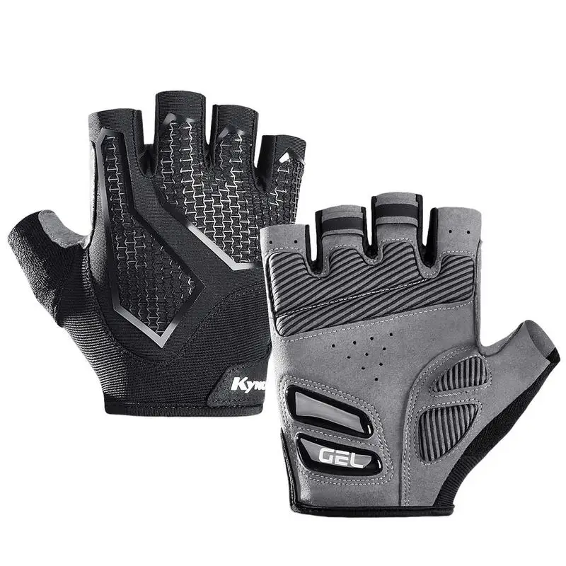 

Winter Touchscreen Glove Half Finger Cycling Gloves For Men Waterproof Mountain Bike Gloves With Anti-Slip Gel Pad For Road