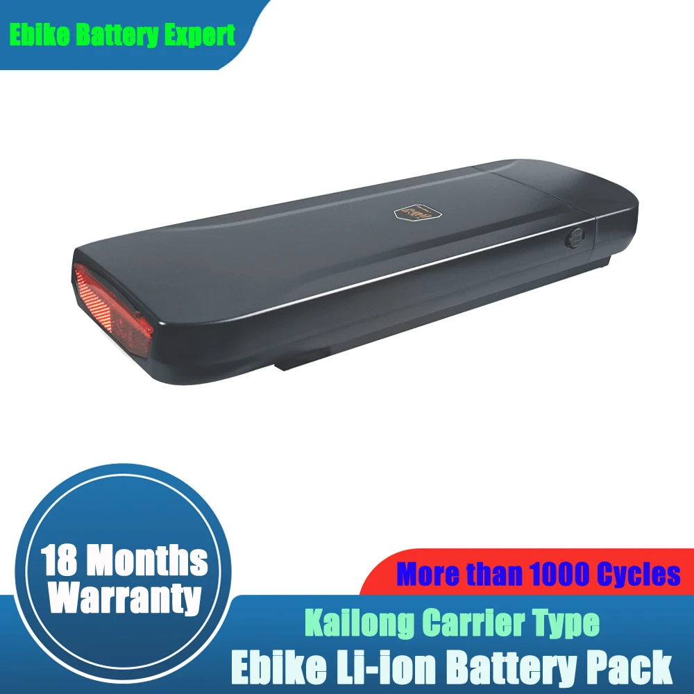 

36V 37V 18Ah 20Ah 21Ah 250w 500w City Bike Kailong Rear Rack Carrier Ebike Battery for Replace Phylion XH370-13J Wall-ES