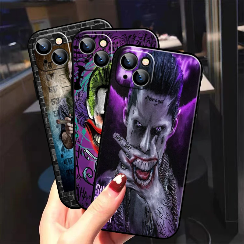 

Funny Joker Clown For Apple iPhone 13 12 11 Pro Mini X XR XS Max SE 5 5s 6 6S 7 8 Plus Phone Case Soft Liquid silicon funda Back