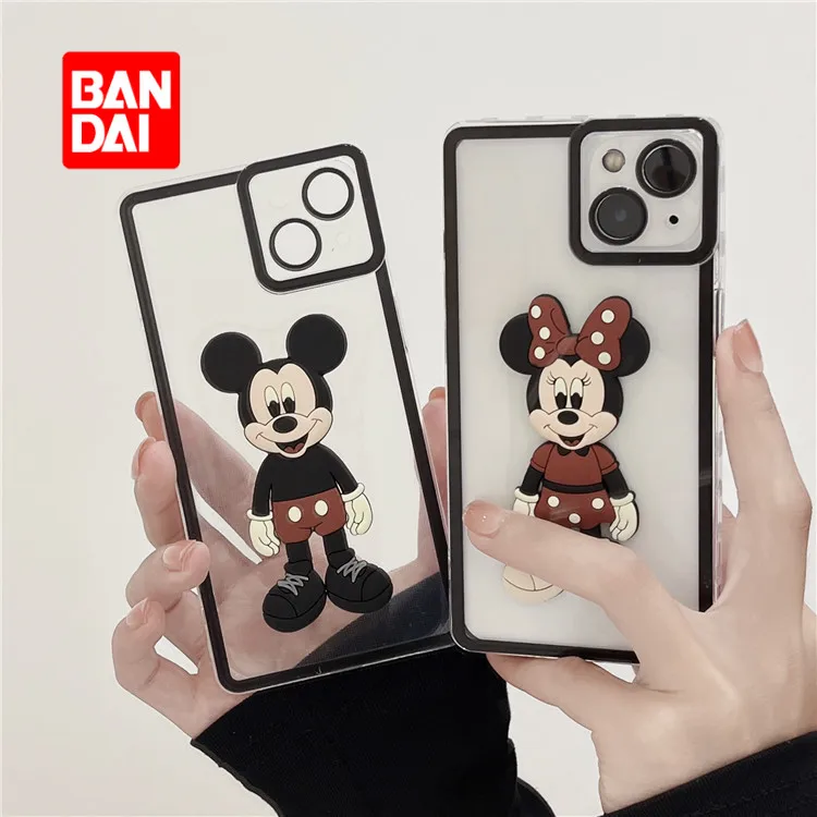 

Bandai Disney 3D Phone Case for Iphone 13 13Pro 12 12Pro 11 Pro X XS Max XR 7 8 Plus Cartoon Back Covers Right Angle Fundas