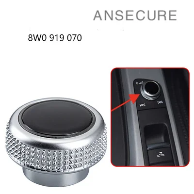 

MMI Volume Adjustment Knob Control Panel Button Switch For Audi A4 B9 S4 A5 S5 Q5 R8 RS4 RS5 8W0919070