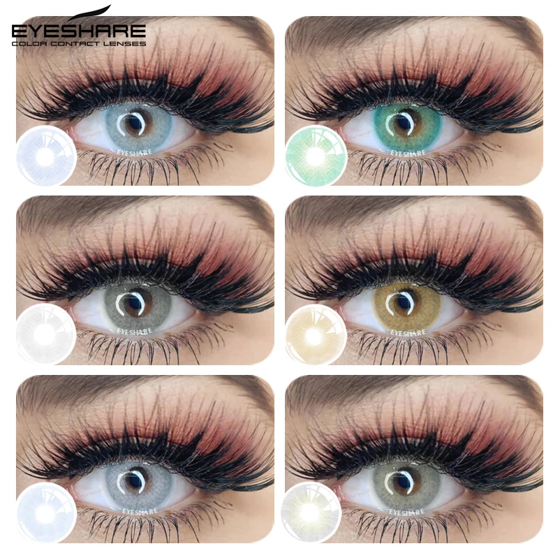 eyeshare colorful contact lenses for eyes brazil girl contact lens beauty contact lenses eye cosmetic color lens eyes makeup free global shipping