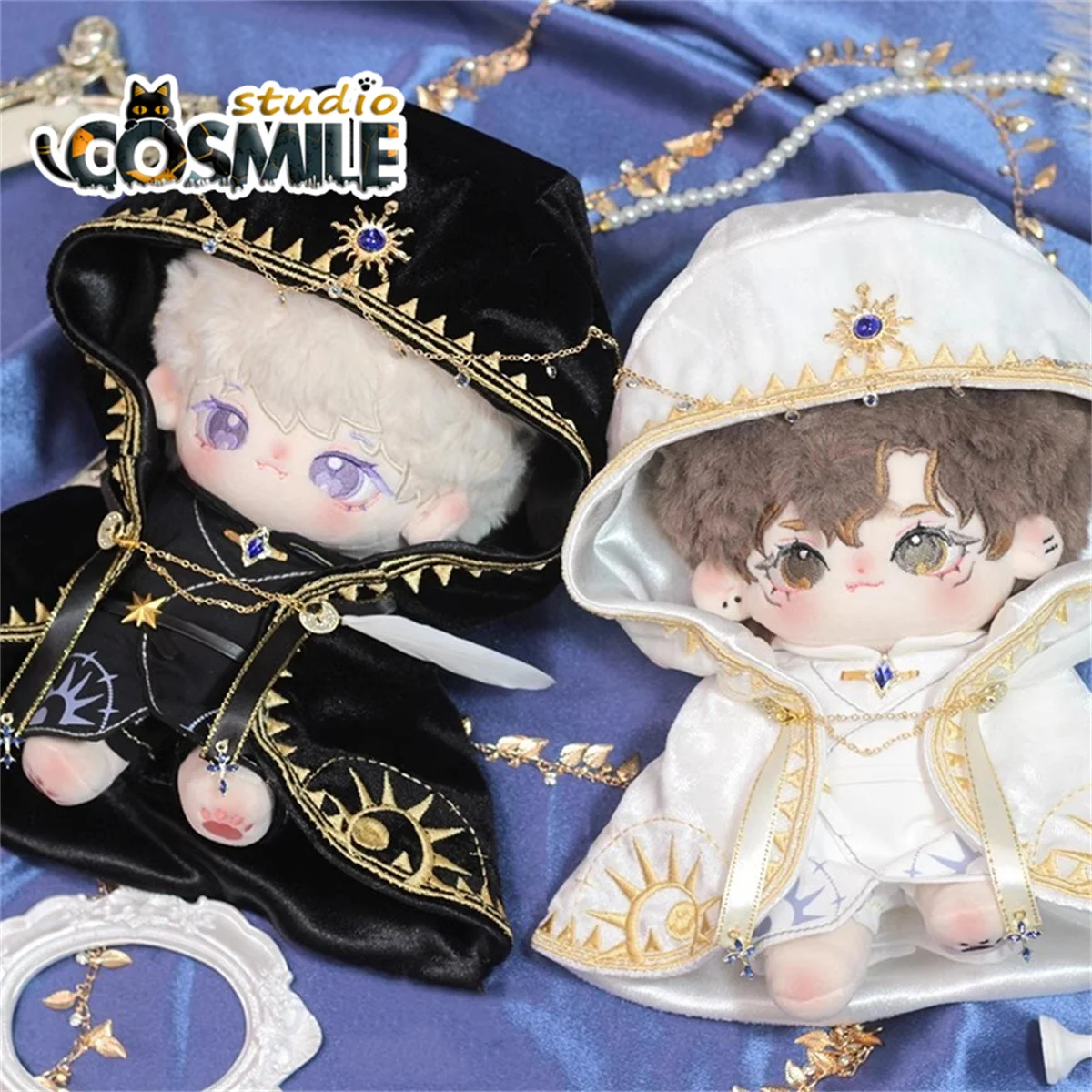 Черный плюшевый наряд для кукол 20 см одежда аксессуары Shendian KL