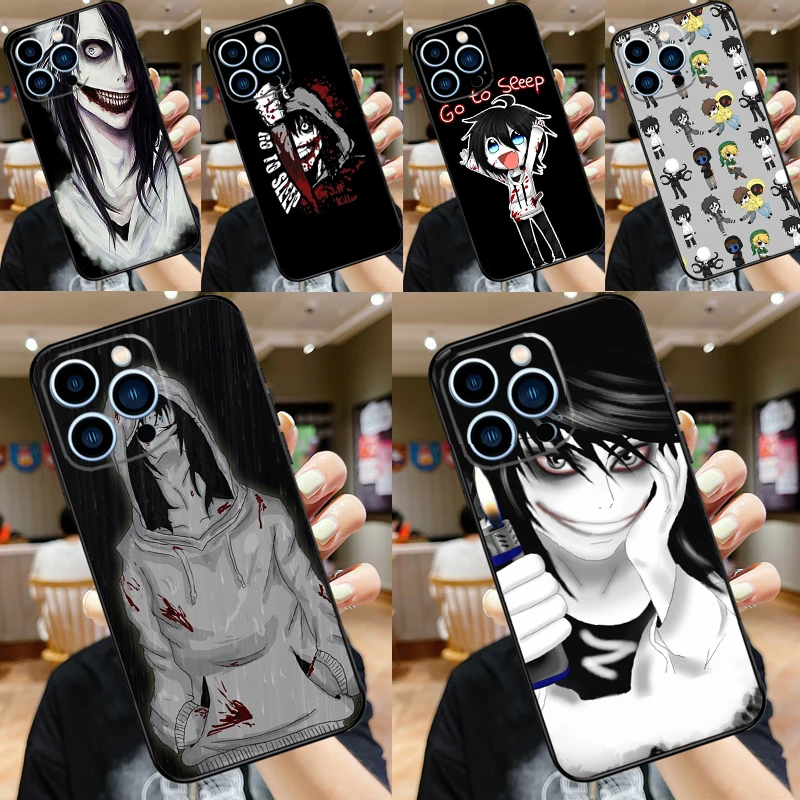 Чехол с аниме Jeff The Killer для iPhone 12 Pro Max 13 Mini 11 XS X XR 6S 8 7 Plus SE 2020 чехол |