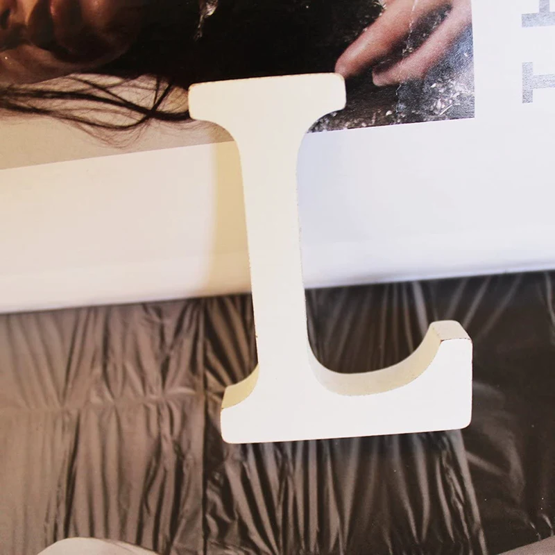 Индивидуальные деревянные буквы с белым алфавитом сделай сам украшения для