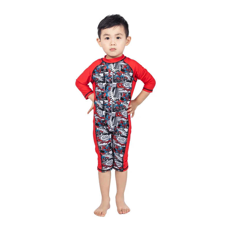 

Rosielars Cartoon Kids Swimwear Cute Short Sleeve Zip Up Baby Boy Swimwear Beach Swimming Swimsuit Infant Bathing Suit Jumpsuits