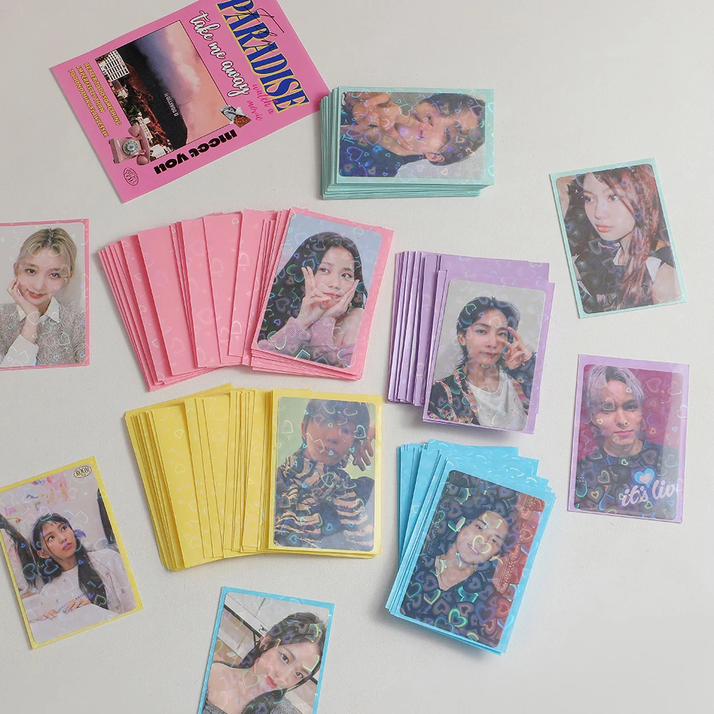 20 Teile/Paket Kpop Toploader Karten Tasche Photo Card Hüllen Idol Foto Karten Schützende Aufbewahrung Tasche
