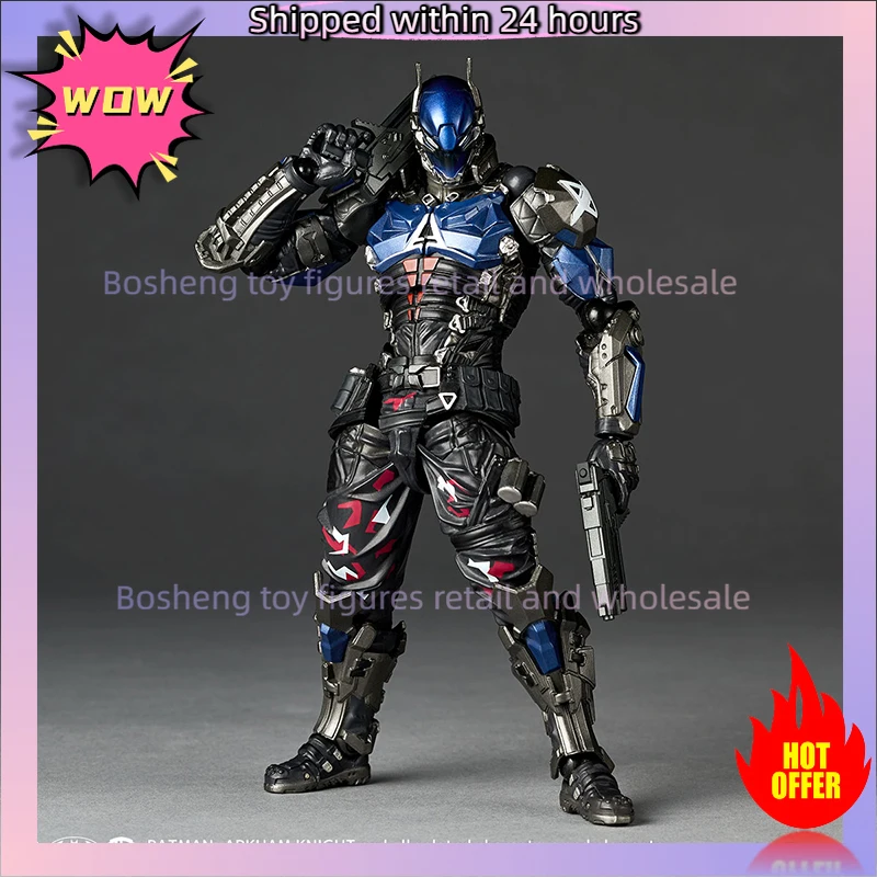 Фото 100% в наличии Оригинальная коллекционная фигурка Kaiyodo Revoltech Amazing Yamaguchi Batman Arkham Knight Ver 1.5, модель аниме-персонажа, игрушка №4