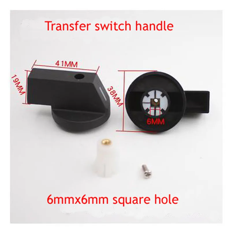 

2pc LW26-25 32 63A Universal Transfer Switch Handle 6*6 Mm MM Square Hole Operation Handle Combination