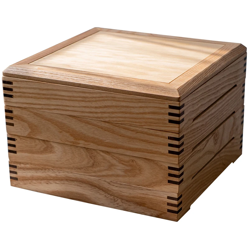 

Ash Wood Tea Box Storage Multi-Layer Drawer Pu'er Tea Cake Box Tea Cabinet Tea-Allocating Tray Storage Tea Box
