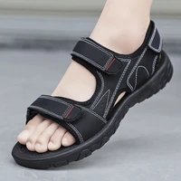new 2022 summer men sandals fashion hook loop men shoes hard wearing men beach sandals black non slip sandalias big size 39 47