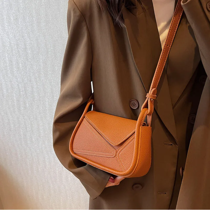 Versatile Solid Color Pillow Crossbody Bags Retro New Fashion Single-Shoulder Underarm Bag Women Satchel Travel Commute Storage