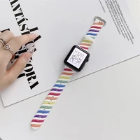 silicone strap for apple watch band 44mm 40mm 42mm 38mm 41mm 45mm correa watchband bracelet iwatch series 1 2 3 4 5 6 se 7