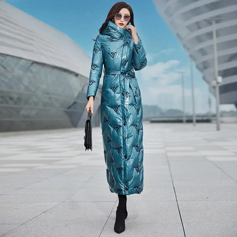 Новинка Зима 2022 Женская хлопковая куртка средней длины непродуваемое Женское