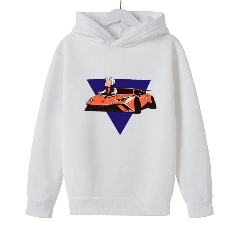 

Kid's Merch A4 Lamba Hoodie Fall Boys Sports Hooded Casual Cartoon Top Plus Size Harajuku Hip Hop Girls Pullover Streetwear