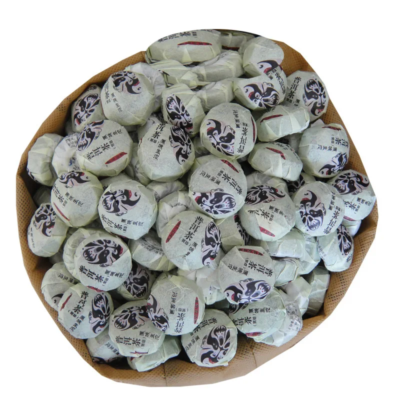 

6A Chinese YunNan Pu'er Tea Superior Candy Mini Tuo Cha Ripe Bingqing Lotus Leaf Flavor Pu-erh Tea Fancy Mini Tuo Tea 250g