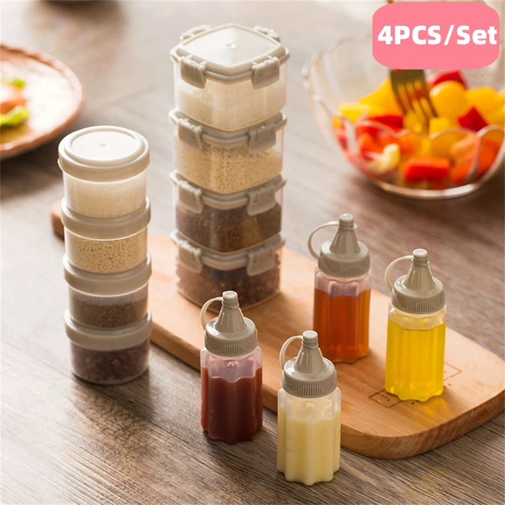 Bottle Squeeze Bottles Organizer Spice Jars Container For Bb