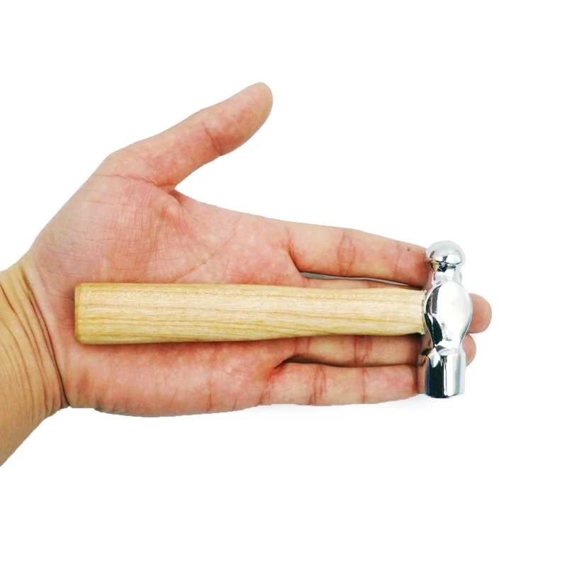 

Wooden Handle Hammer Double-Faced Soft Smashing Walnut Round Head High Carbon Steel for Household 85WC