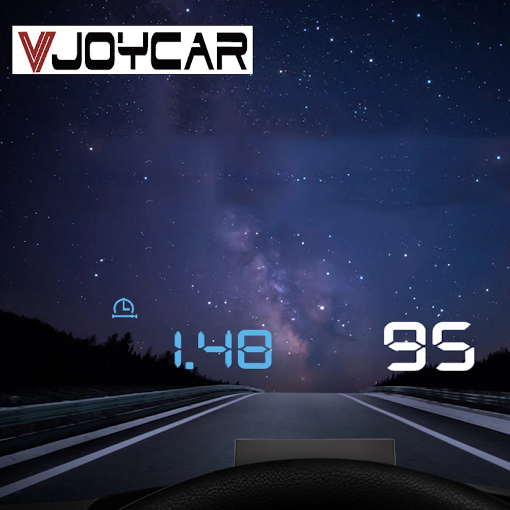 

Vjoycar V4F Новый Автомобильный дисплей на голову HUD датчик Авто дисплей с солнцезащитным колпаком сверхскоростная сигнализация лобовое стекло ...