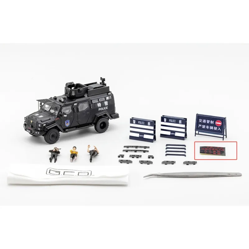 Фото GCD1:64 North Exhibition Limited Edition, Special Police Swordtooth Tiger, литая модель автомобиля из сплава, коллекционный предмет для взрослых. №3