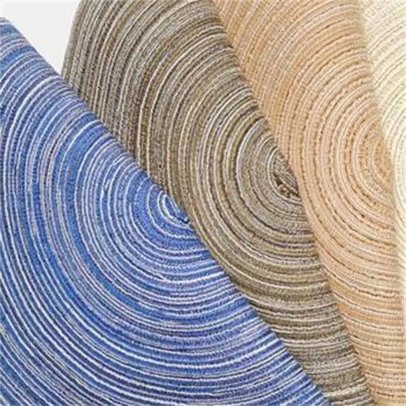 

2023 Nordic Simple Cotton Meal Mat Ramie Woven Meal Mat Table Heat Insulation Mat Waterproof Oil Pan Bowl Mat Round Dish Mat