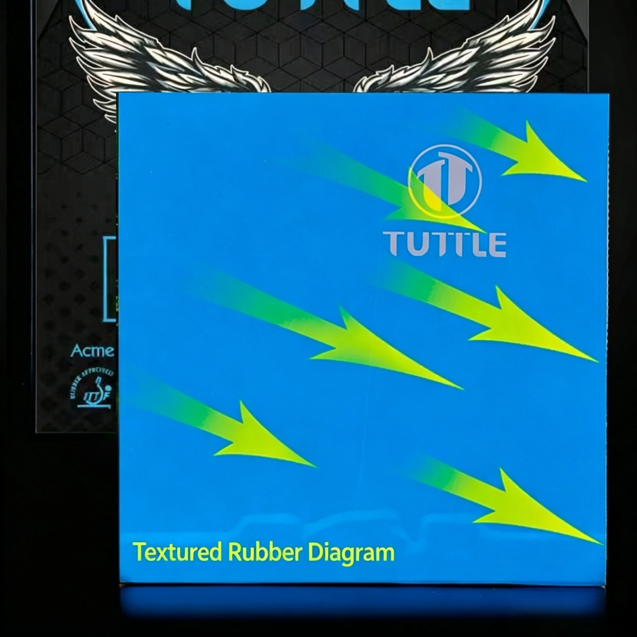Фото Накладка для настольного тенниса TUTTLE Raptor Series с микротактильной поверхностью, сертифицированная ITTF №5