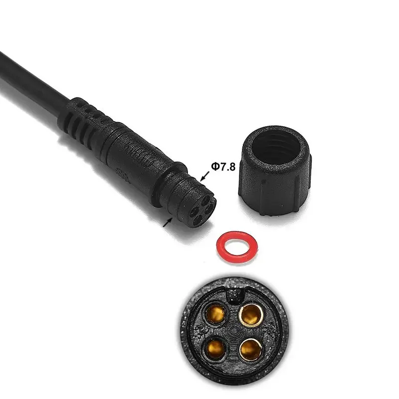4-контактный IP67 водонепроницаемый удлинительный кабель папа-мама 3A 0 3 мм2 ПВХ