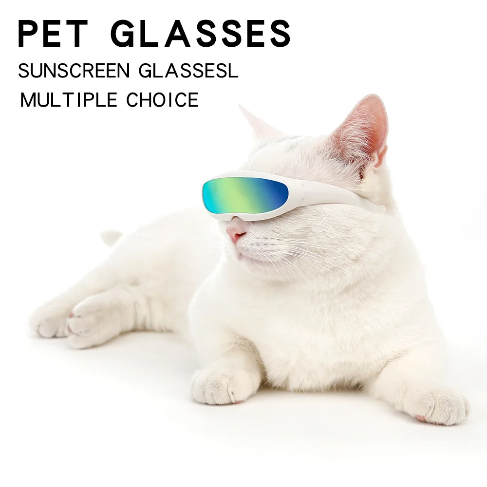 

Funny Cute Cat Small Dog Sunglasses Classic Retro Circular Metal Prince Sunglasses Eye-wear Photos Props Accessories Glasses 8cm