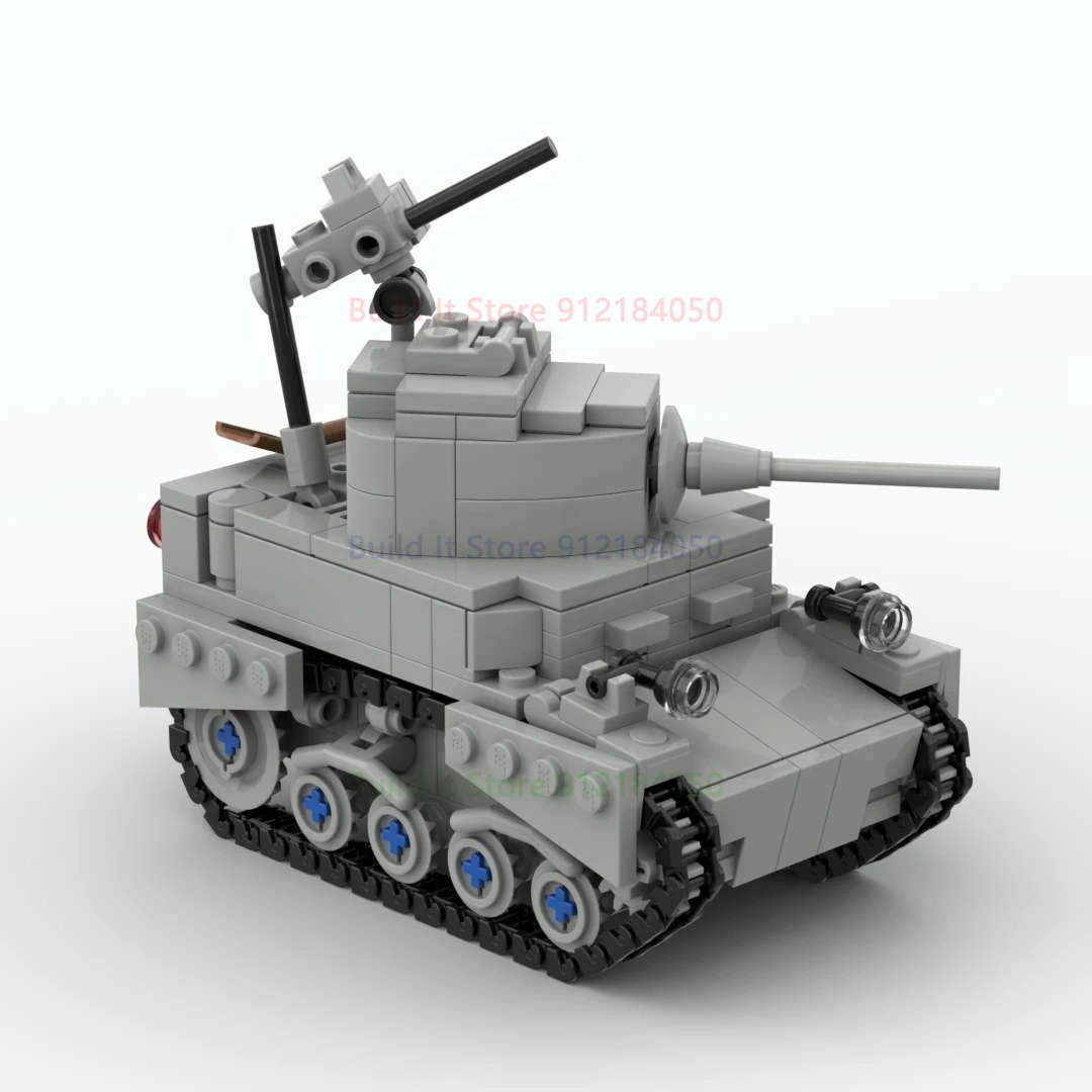 

Мини-модель, военное оружие, танк m3, Стюарт, строительные блоки, игрушка, армия, сборные, развивающие игрушки для детей, подарок, 373 шт.