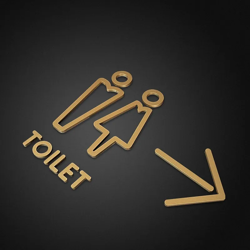 Знаки для туалета акриловые знаки с напоминанием логотипом дверные таблички