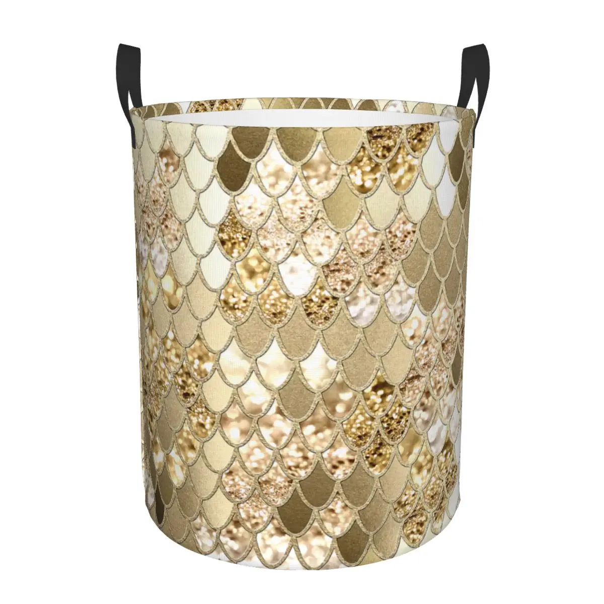 

Корзина для белья розового золота