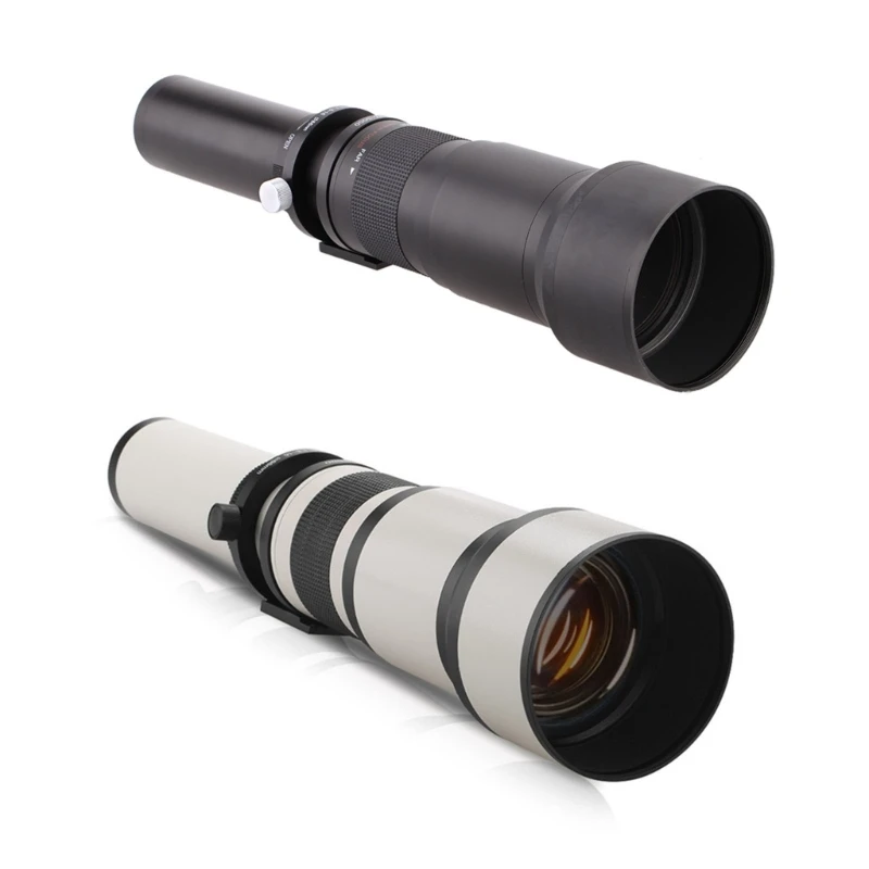 

Телеобъектив с ручной фокусировкой, объектив камеры на большие расстояния 650-1300 мм, фотообъектив для астрономических телескопов