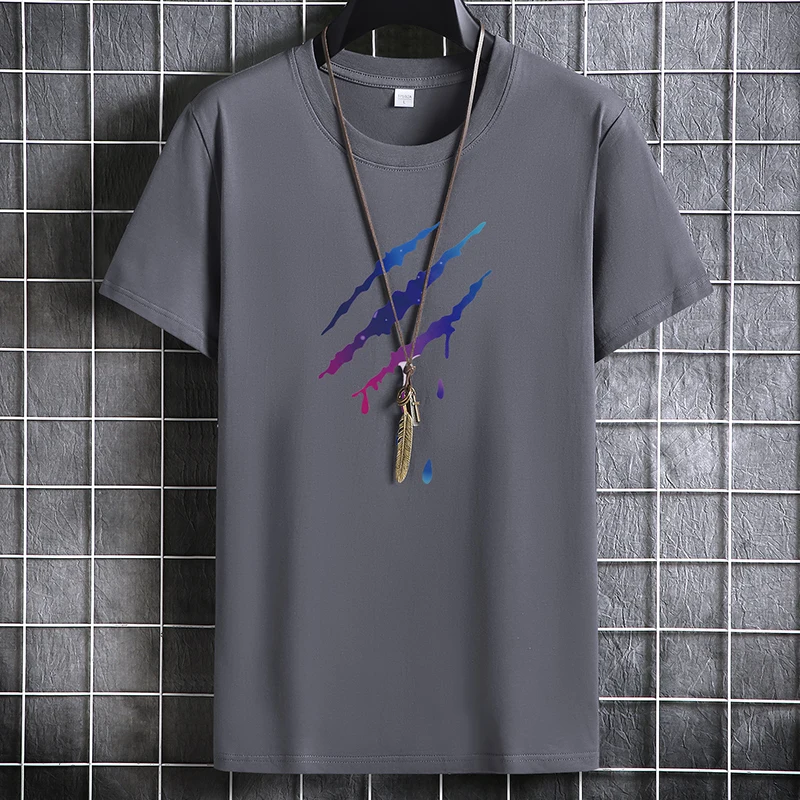 

Men's Summer Cotton T-shirt Daily Comfortable Clothes Short Sleeve Fashion Handsome Clothing Casual Funny Tshirt Male Tee Shirts