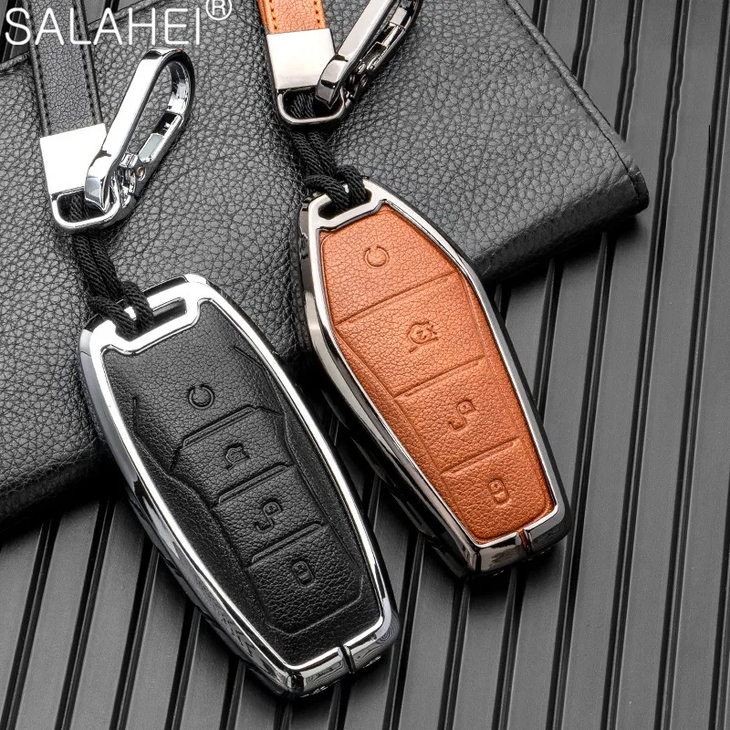 

Car Remote Key Full Cover Case Bag Holder Shell Fob For BYD Qin Han EV Tang DM 2018 PLUS Song Pro MAX Yuan Keychain Accessories