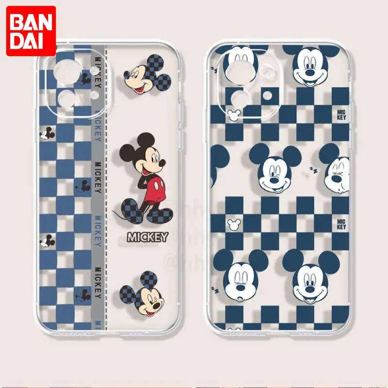 

Bandai Lovely Mickey Mouse Cute Phone Case For Redmi 9A 7A Note 10 9 8 11 Pro 7 10t 9s 8t Transparent Cover Clear Coque Funda