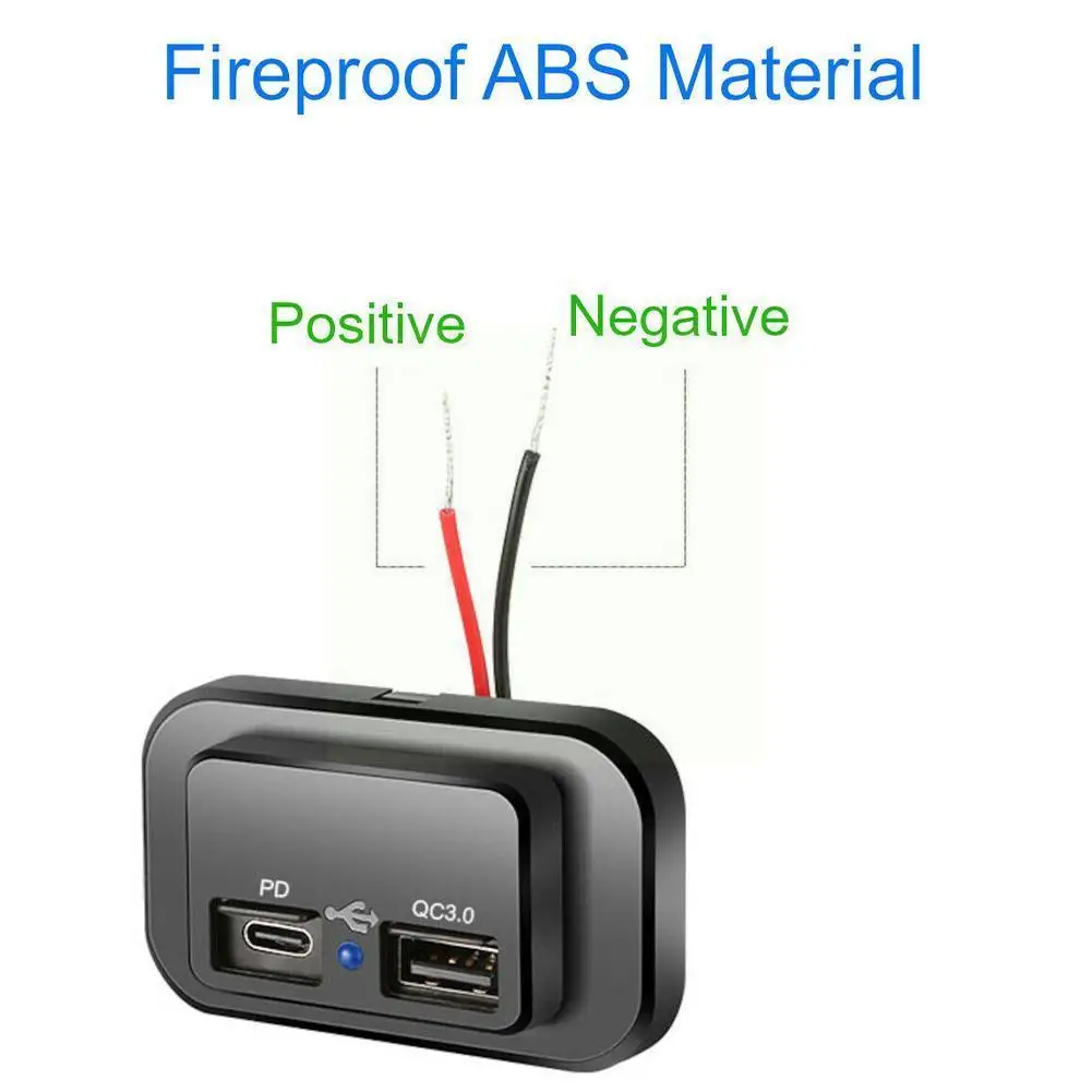 

Автомобильное зарядное устройство с двумя USB-портами, 12-24 В