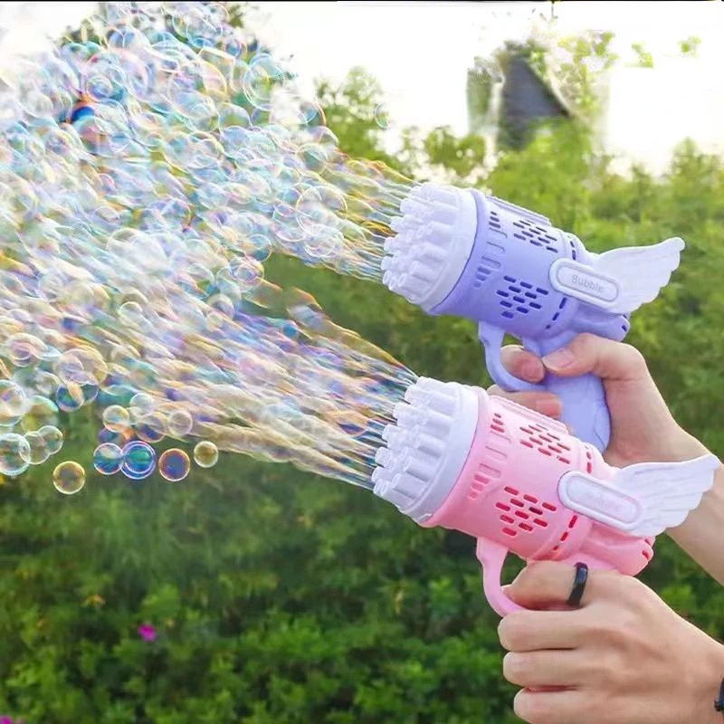 

Bubble Gun Electric Automatic Soap Rocket Bubbles Machine Kids Portable Outdoor Party Toy LED Light Blower Toys Children Gifts