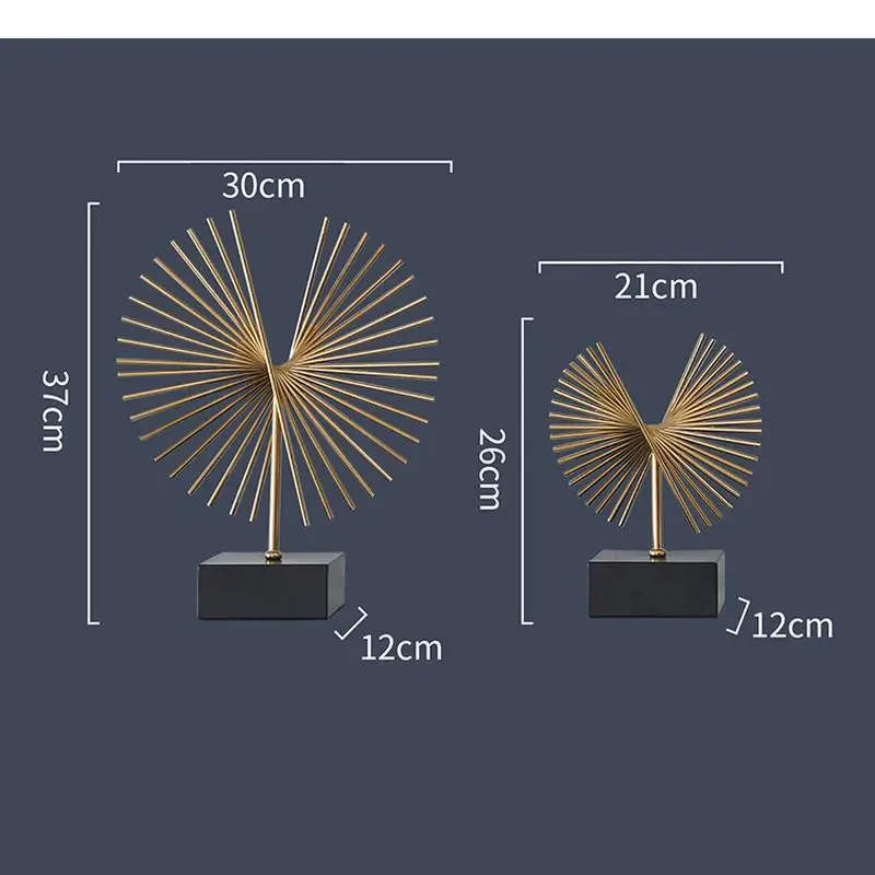Металлическая мебель для рукоделия абстрактная золотая геометрическая линия