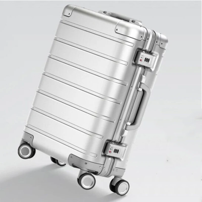 100% Aluminum-magnesium XM 90 Rolling Luggage 20 Inch Boarding Smart Luxury Brand High Quality High GradeTravel Suitcase Luggage