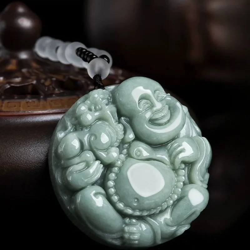 Кулон из натурального нефрита пиксу Будда мужской кулон льда мужское и женское