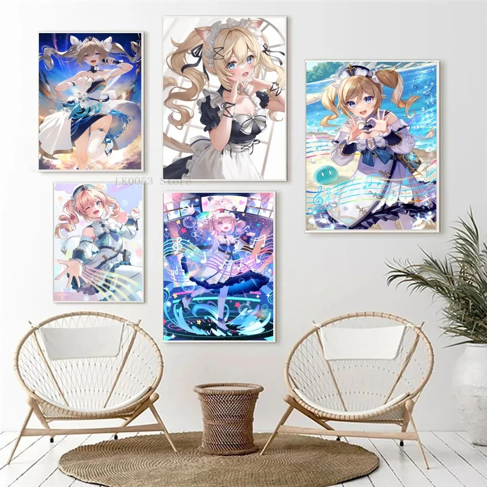 1 шт. игровой постер Genshin Impact Барбара Пегг