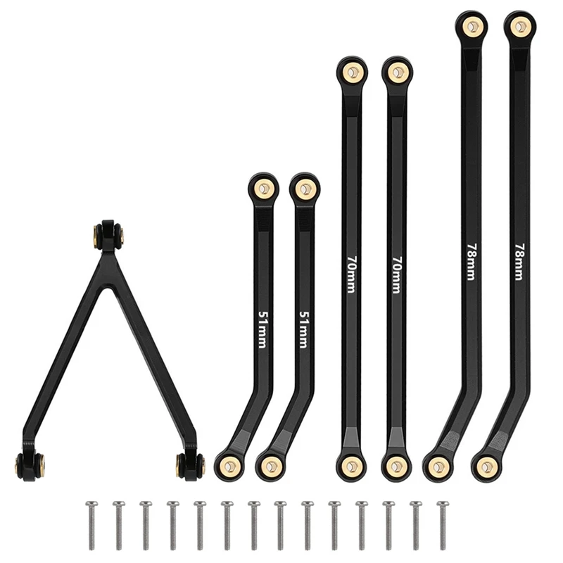 

CNC High Clearance Chassis Link Rod Set For 1/24 RC Crawler Car Axial SCX24 AXI00005 Jeep Gladiator Upgrades Parts