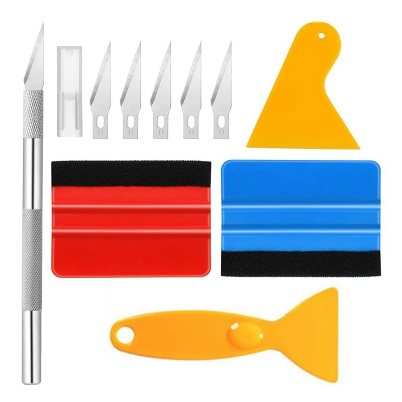 

The 10 Piece Scraper Too Kit Is Suitable For Installing Car Window Films, Wallpapers, And Decals Set