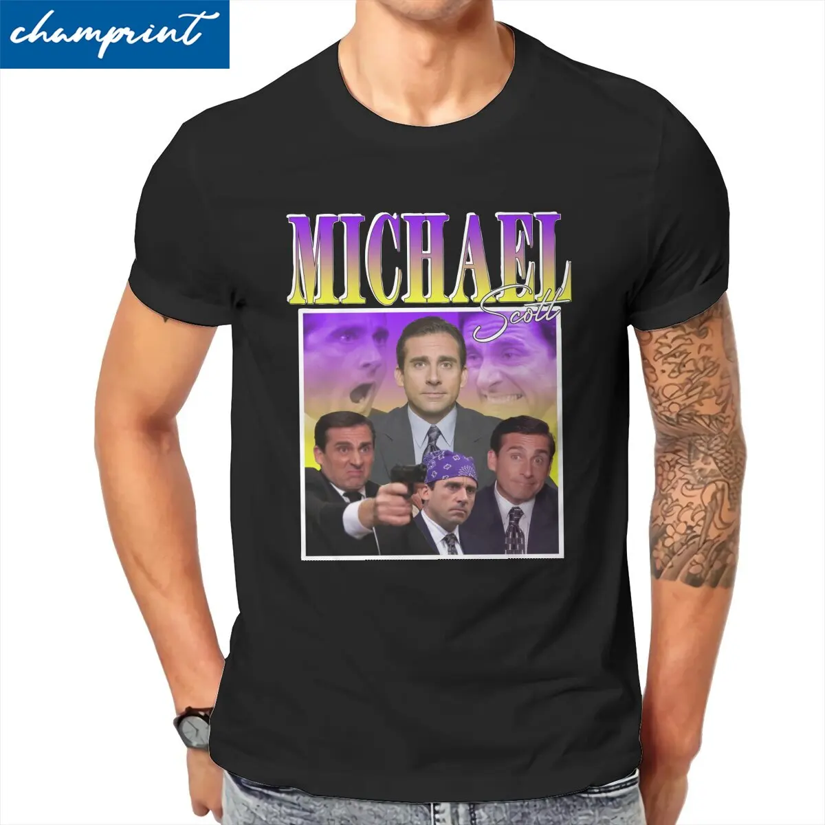 

Men's Michael Scott The Office T Shirt Pure Cotton Clothes Fun Short Sleeve Crewneck Tees Gift Idea T-Shirts