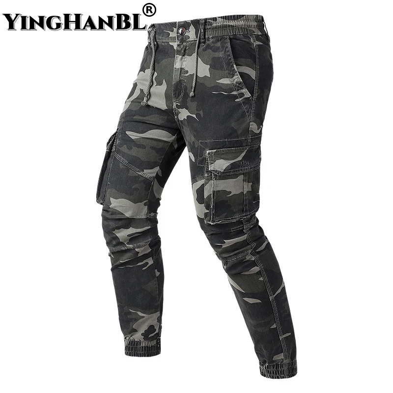 

High quality cargo pants Men casual Overalls camouflage Color male Multi-pocket Overalls men's tactical military jogging Slacks