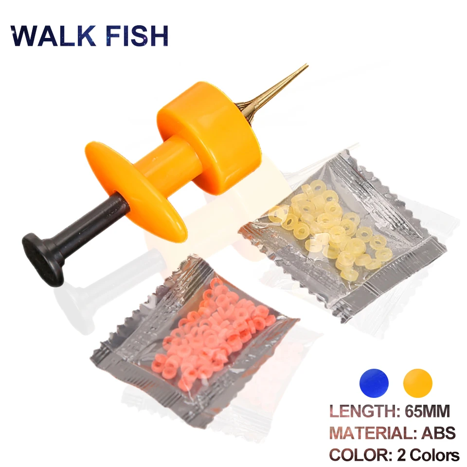 

WALK FISH 1 набор зажимов для земляного червя, эластичный зажим для живого червя, личинки, зажим для крючка, быстрое завязывание, красного червя, ...